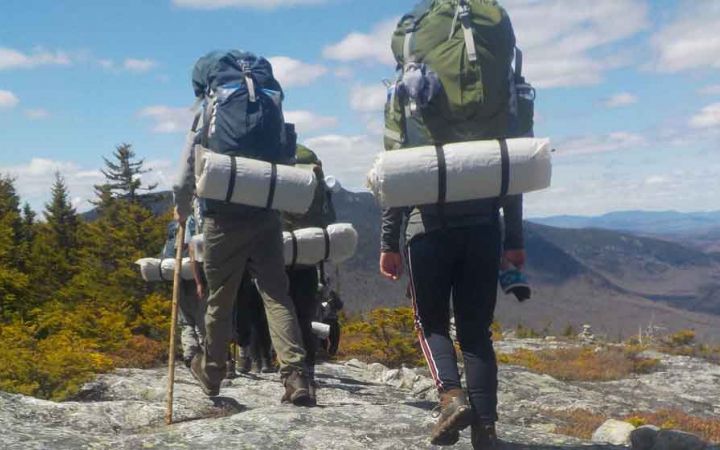 adults only backpacking trip in maine